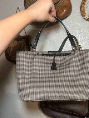 White and black elegant mini purse European vintage bag with leather straps